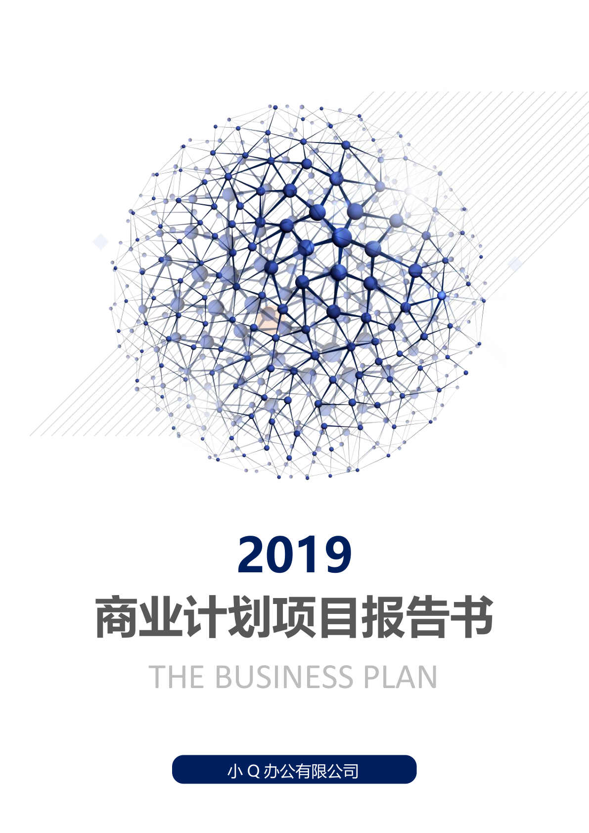 科技风格商业计划项目报告书