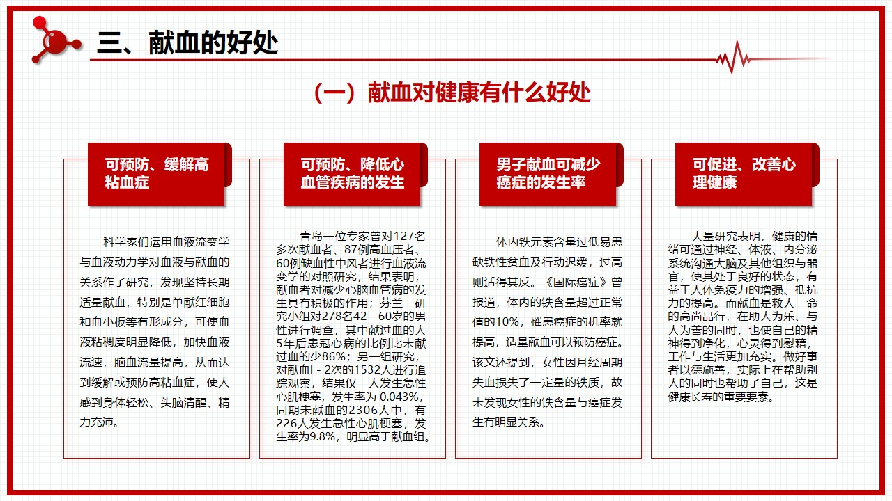 红色医疗世界无偿献血者日ppt