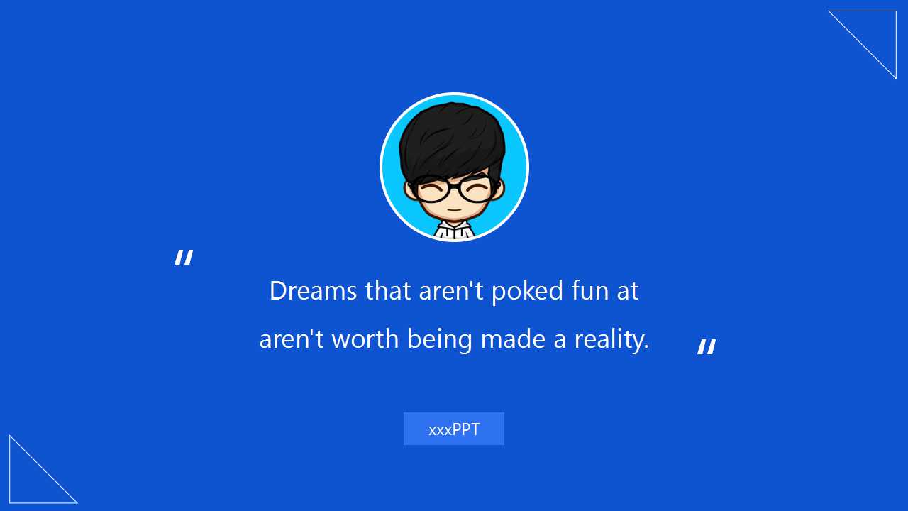 简约清爽蓝色欧美风ppt模板